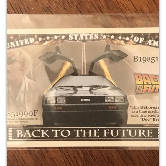 BRAND NEW!💯 BACK TO THE FUTURE NOVELTY NOTE WITH 4 GLOSSY POSTERS BUNDLE SET!🤩 - Picture 7 of 12